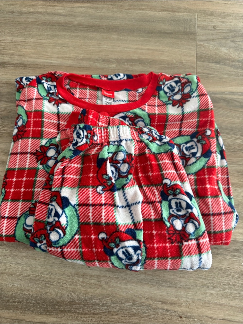 Men’s Holiday Fleece Pajama Set - Mickey Print